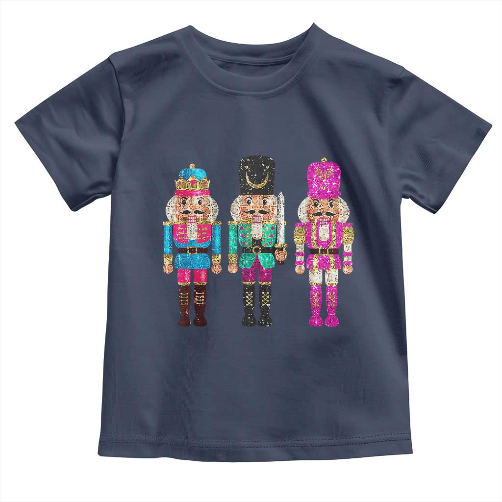Christmas Nutcracker Toddler T Shirt Sequin Sparklle Festive Xmas Vintage