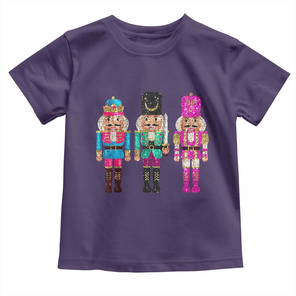 Christmas Nutcracker Toddler T Shirt Sequin Sparklle Festive Xmas Vintage