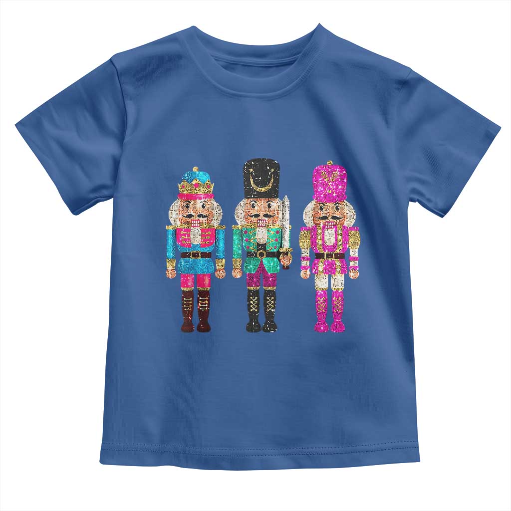 Christmas Nutcracker Toddler T Shirt Sequin Sparklle Festive Xmas Vintage