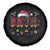 Christmas Bruh Spare Tire Cover Red Plaid Retro Xmas Pajamas Matching