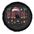 Christmas Bruh Spare Tire Cover Red Plaid Retro Xmas Pajamas Matching