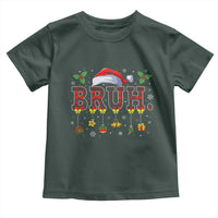 Christmas Bruh Toddler T Shirt Red Plaid Retro Xmas Pajamas Matching
