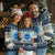 Diabetes Awareness Ugly Christmas Sweater Blue Ribbon T1D Warrior Support Squad Retro Groovy - Wonder Print Shop