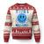 Diabetes Awareness Ugly Christmas Sweater Blue Ribbon T1D Warrior Support Squad Retro Groovy - Wonder Print Shop