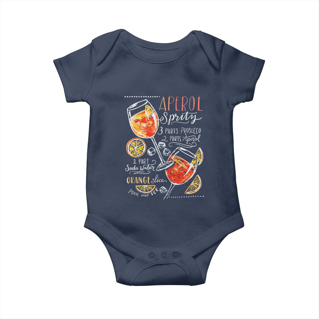 Aperol Spritz Baby Onesie Cocktail Recipe Drinking Lover Gift