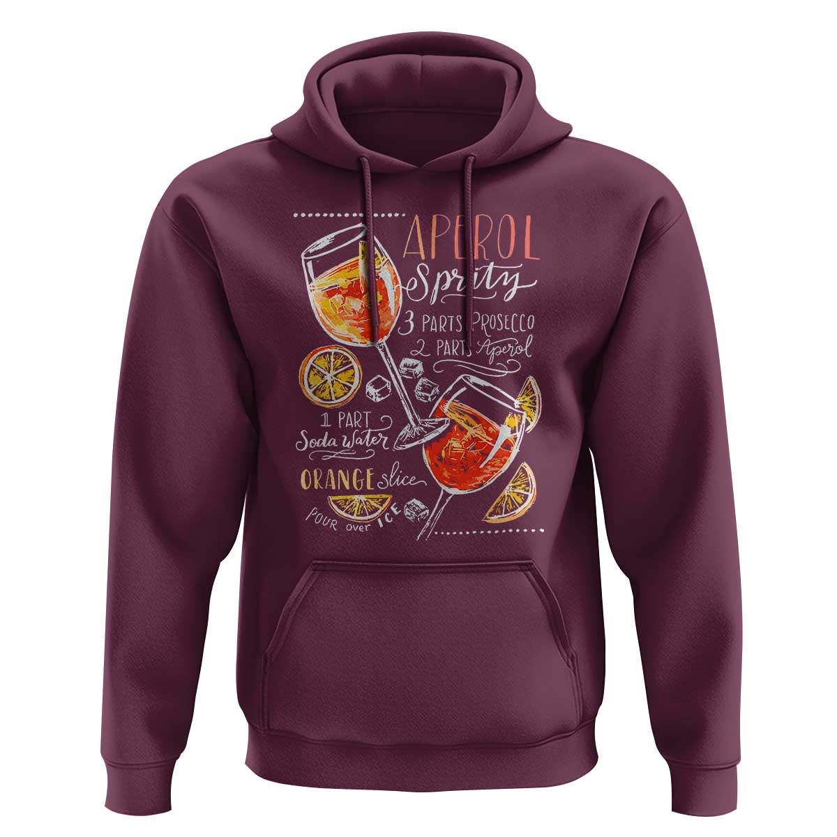 Aperol Spritz Hoodie Cocktail Recipe Drinking Lover Gift