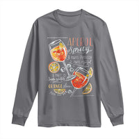 Aperol Spritz Long Sleeve Shirt Cocktail Recipe Drinking Lover Gift