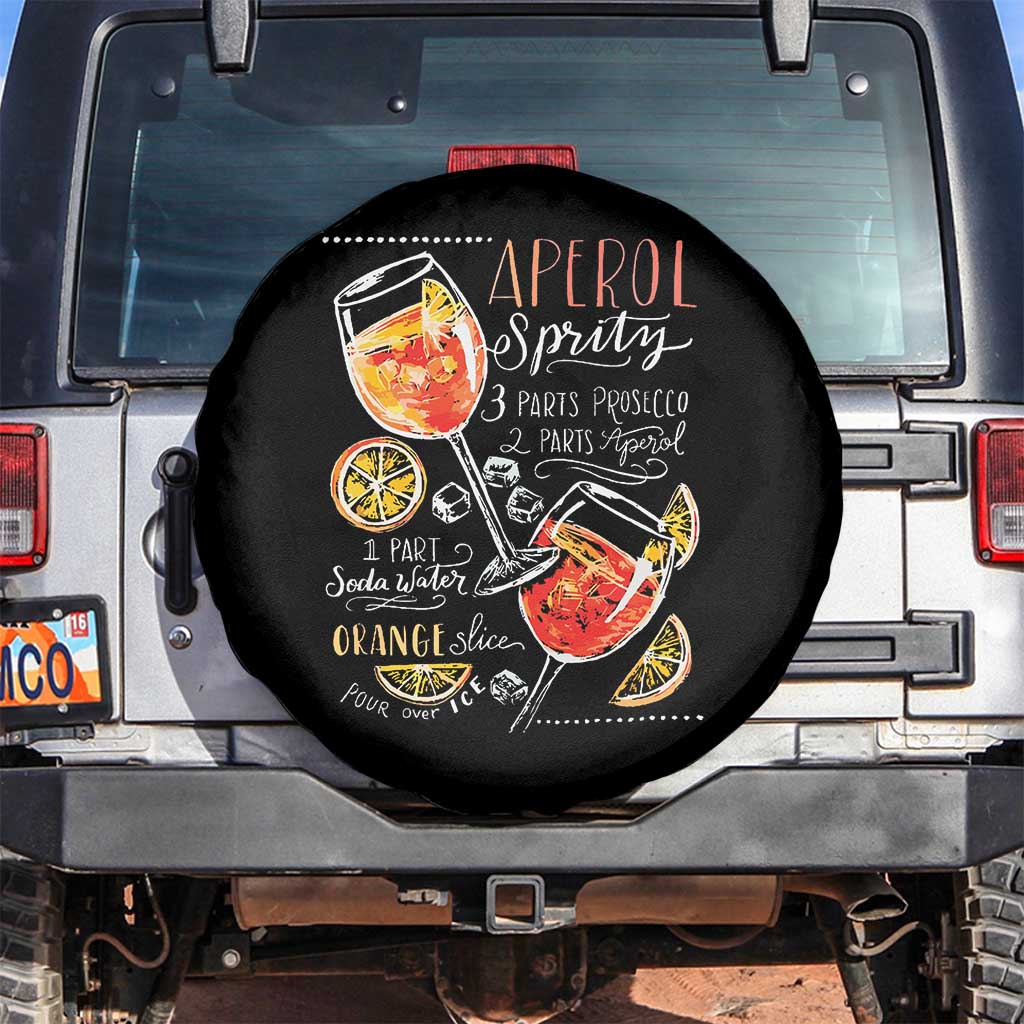 Aperol Spritz Spare Tire Cover Cocktail Recipe Drinking Lover Gift
