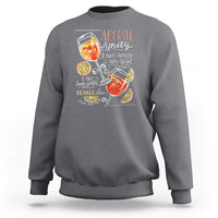 Aperol Spritz Sweatshirt Cocktail Recipe Drinking Lover Gift - Wonder Print Shop