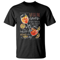 Aperol Spritz T Shirt Cocktail Recipe Drinking Lover Gift - Wonder Print Shop