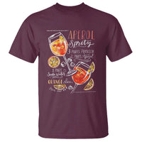 Aperol Spritz T Shirt Cocktail Recipe Drinking Lover Gift - Wonder Print Shop