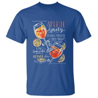 Aperol Spritz T Shirt Cocktail Recipe Drinking Lover Gift - Wonder Print Shop
