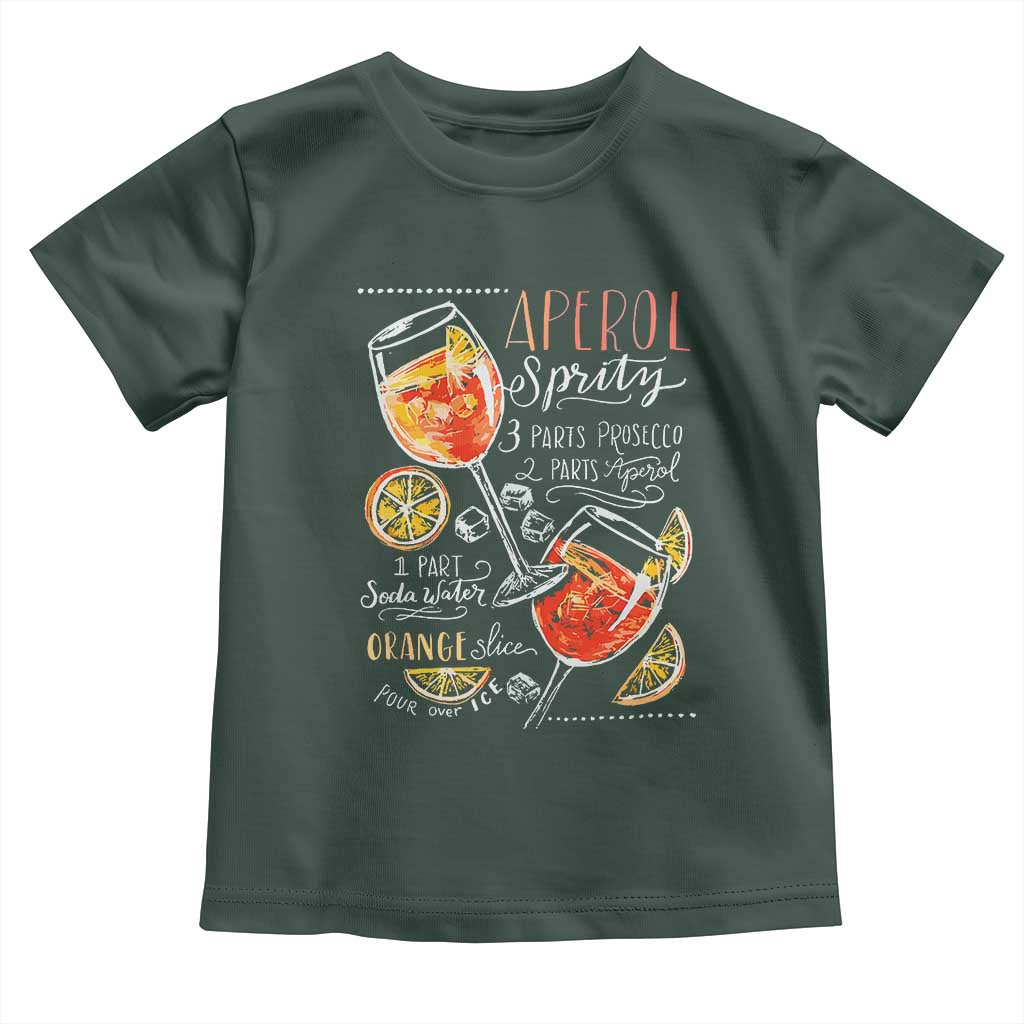 Aperol Spritz Toddler T Shirt Cocktail Recipe Drinking Lover Gift