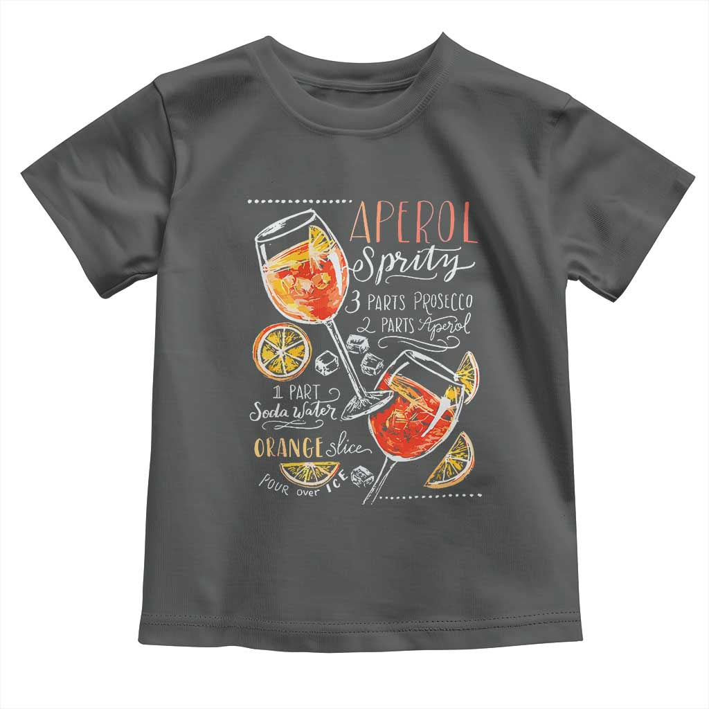Aperol Spritz Toddler T Shirt Cocktail Recipe Drinking Lover Gift
