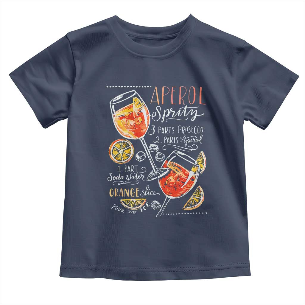 Aperol Spritz Toddler T Shirt Cocktail Recipe Drinking Lover Gift
