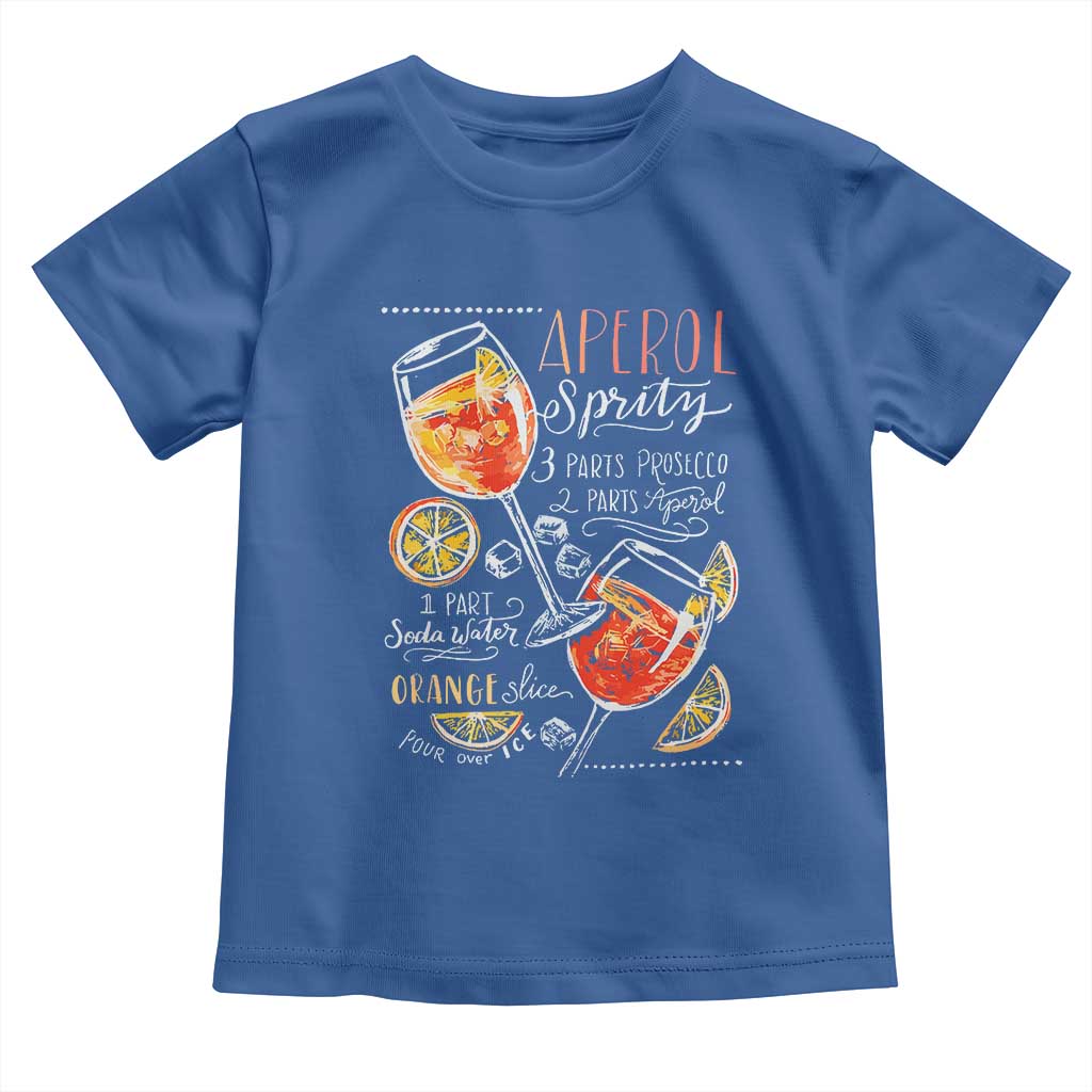 Aperol Spritz Toddler T Shirt Cocktail Recipe Drinking Lover Gift