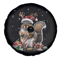Christmas Squirrel Spare Tire Cover Xmas Tree Lights Reindeer Santa Hat Pajamas