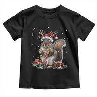 Christmas Squirrel Toddler T Shirt Xmas Tree Lights Reindeer Santa Hat Pajamas