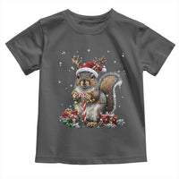 Christmas Squirrel Toddler T Shirt Xmas Tree Lights Reindeer Santa Hat Pajamas