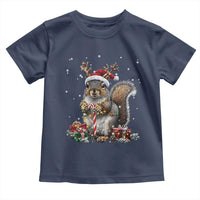 Christmas Squirrel Toddler T Shirt Xmas Tree Lights Reindeer Santa Hat Pajamas
