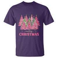 Pink Christmas Tree Farm T Shirt Merry Xmas Ornaments Family Holiday Pajamas - Wonder Print Shop
