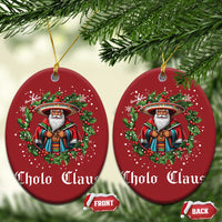 Funny Mexican Santa Christmas Ornament Cholo Claus Christmas in Mexico - Wonder Print Shop