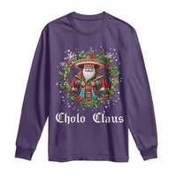 Funny Mexican Santa Long Sleeve Shirt Cholo Claus Christmas in Mexico