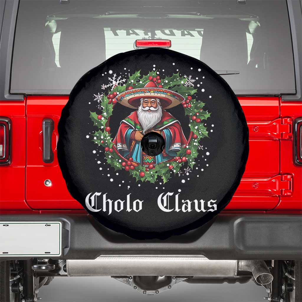 Funny Mexican Santa Spare Tire Cover Cholo Claus Christmas in Mexico