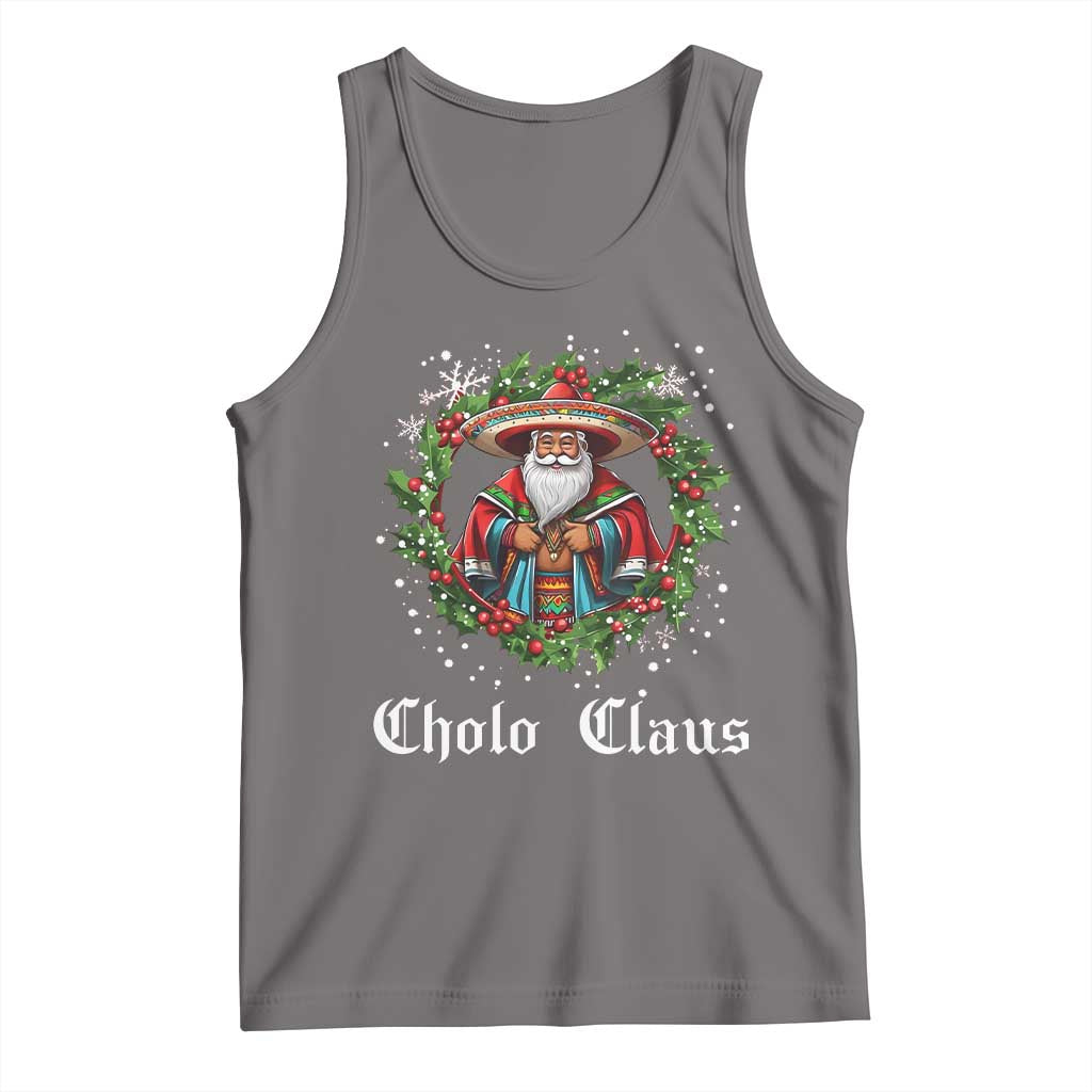 Funny Mexican Santa Tank Top Cholo Claus Christmas in Mexico