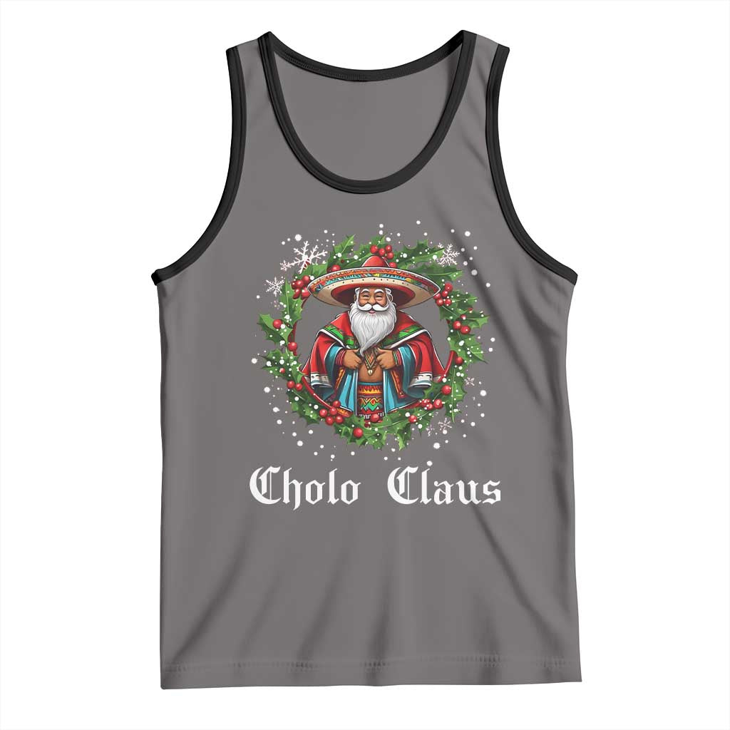 Funny Mexican Santa Tank Top Cholo Claus Christmas in Mexico