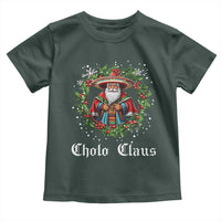 Funny Mexican Santa Toddler T Shirt Cholo Claus Christmas in Mexico