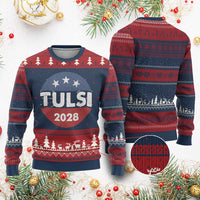 Tulsi Gabbard 2028 Ugly Christmas Sweater For President - Wonder Print Shop
