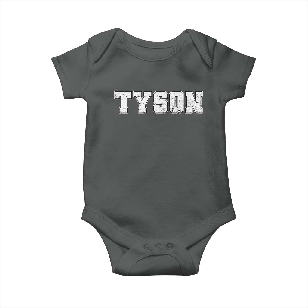Team Tyson Baby Onesie Family Personalized Name Retro Vintage Minimalism