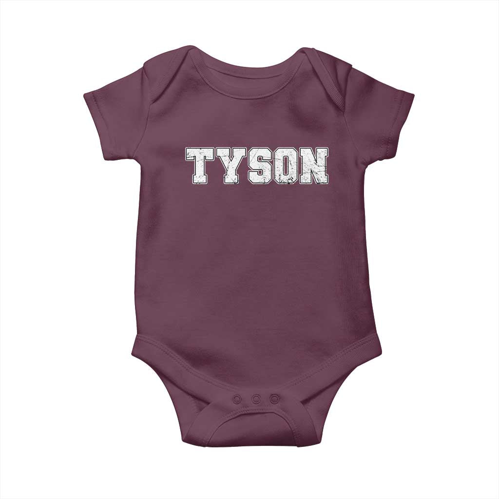 Team Tyson Baby Onesie Family Personalized Name Retro Vintage Minimalism