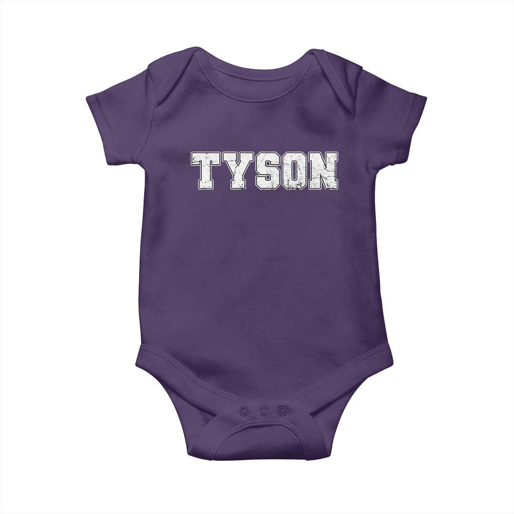 Team Tyson Baby Onesie Family Personalized Name Retro Vintage Minimalism