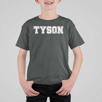 Team Tyson T Shirt For Kid Family Personalized Name Retro Vintage Minimalism - Wonder Print Shop