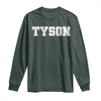 Team Tyson Long Sleeve Shirt Family Personalized Name Retro Vintage Minimalism