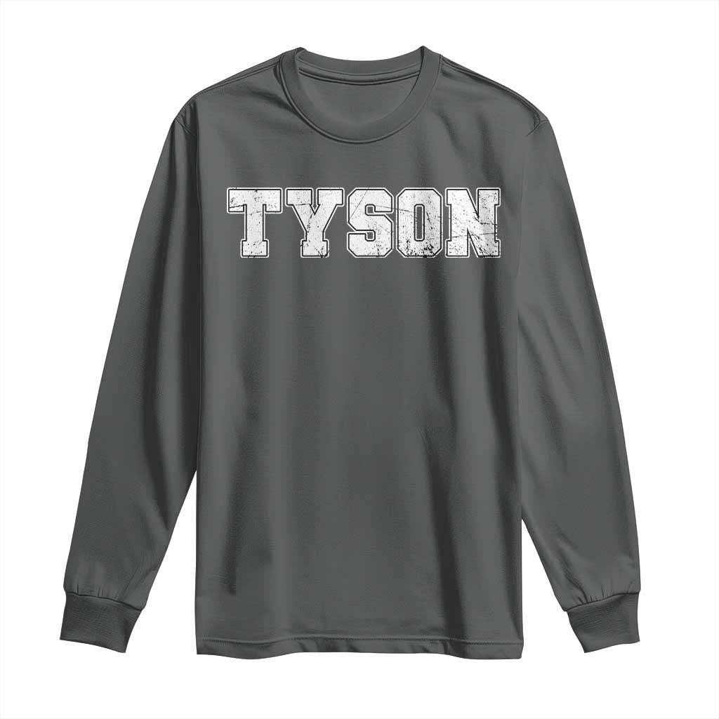 Team Tyson Long Sleeve Shirt Family Personalized Name Retro Vintage Minimalism