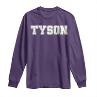 Team Tyson Long Sleeve Shirt Family Personalized Name Retro Vintage Minimalism