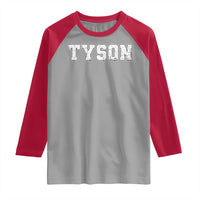 Team Tyson Raglan Shirt Family Personalized Name Retro Vintage Minimalism