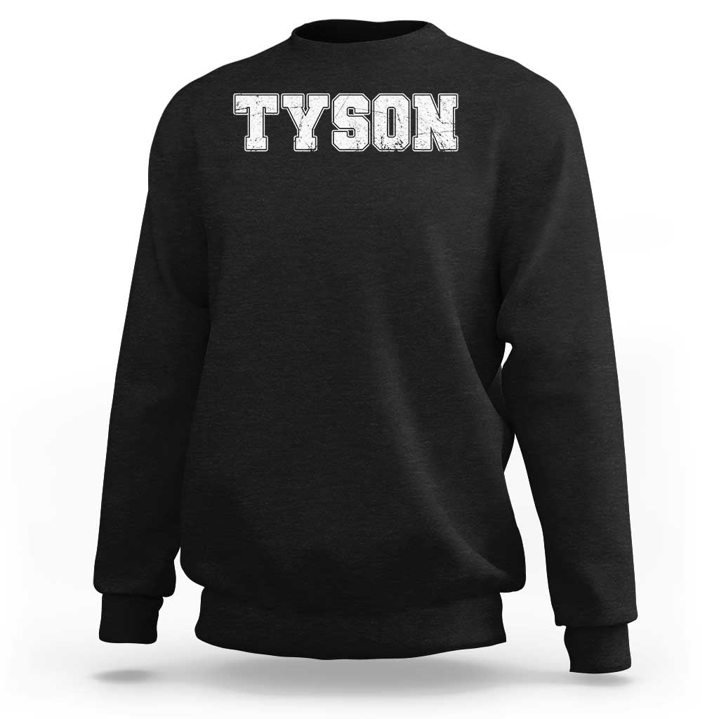 Team Tyson Sweatshirt Family Personalized Name Retro Vintage Minimalism - Wonder Print Shop