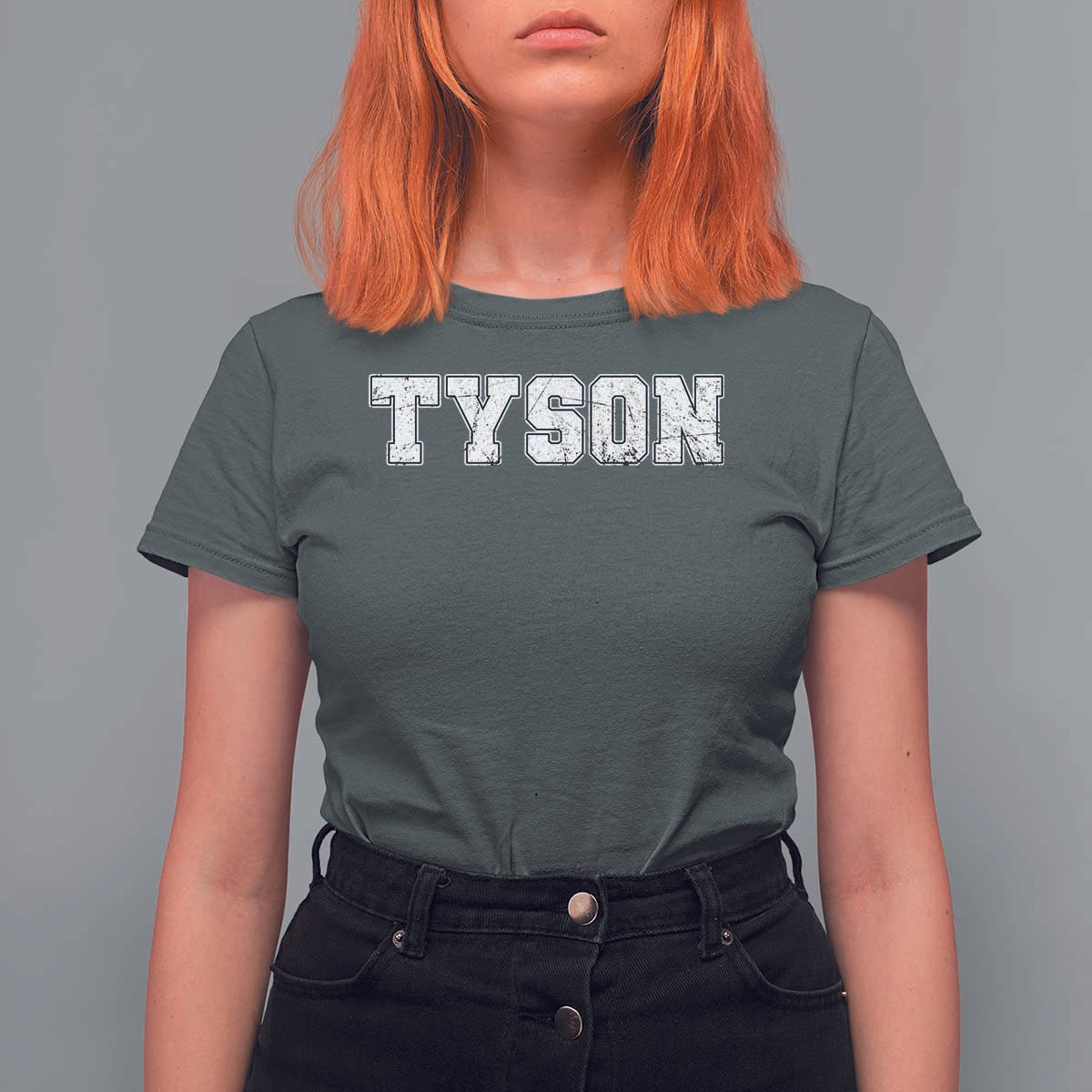 Team Tyson T Shirt For Women Family Personalized Name Retro Vintage Minimalism - Wonder Print Shop