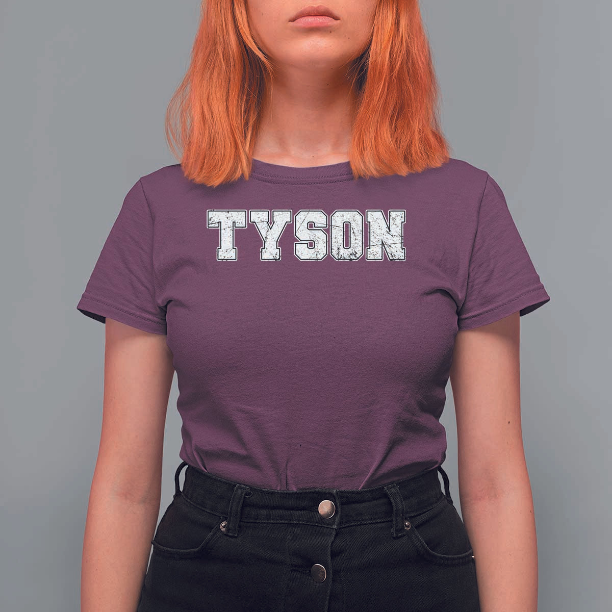 Team Tyson T Shirt For Women Family Personalized Name Retro Vintage Minimalism - Wonder Print Shop