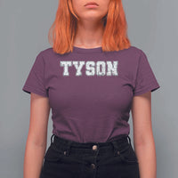 Team Tyson T Shirt For Women Family Personalized Name Retro Vintage Minimalism - Wonder Print Shop