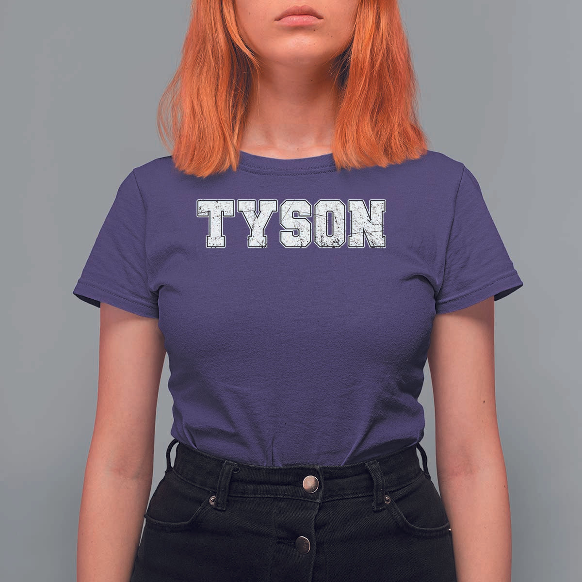 Team Tyson T Shirt For Women Family Personalized Name Retro Vintage Minimalism - Wonder Print Shop
