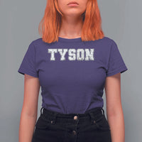 Team Tyson T Shirt For Women Family Personalized Name Retro Vintage Minimalism - Wonder Print Shop