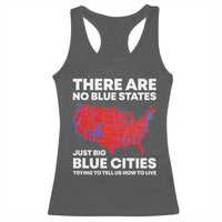 American Republican 2024 Racerback Tank Top There Are No Blue States Only Big Blue Cities America Map