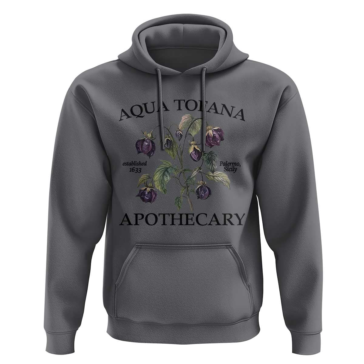 Funny Feminist Hoodie Aqua Tofana Apothecary Vintage Minimalism