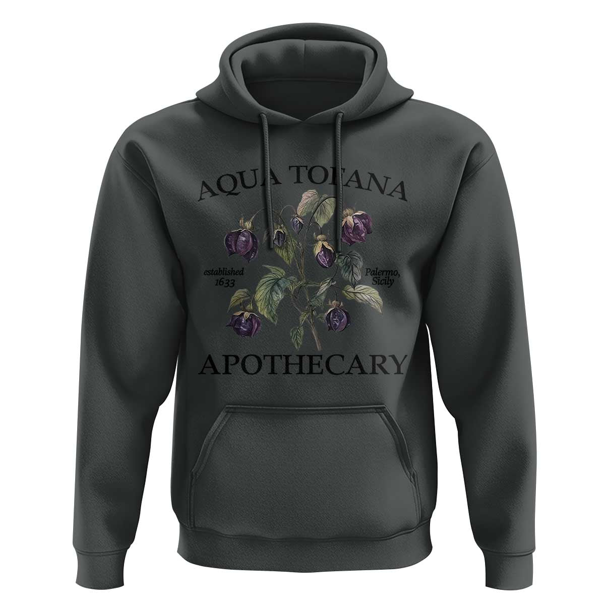 Funny Feminist Hoodie Aqua Tofana Apothecary Vintage Minimalism