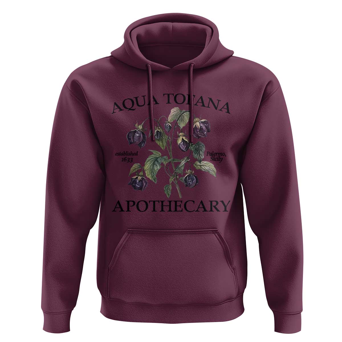 Funny Feminist Hoodie Aqua Tofana Apothecary Vintage Minimalism